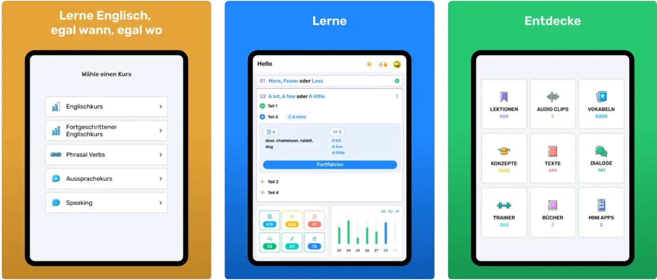 Die besten Englisch lernen Apps für jeden Altersgruppe und Lernziel