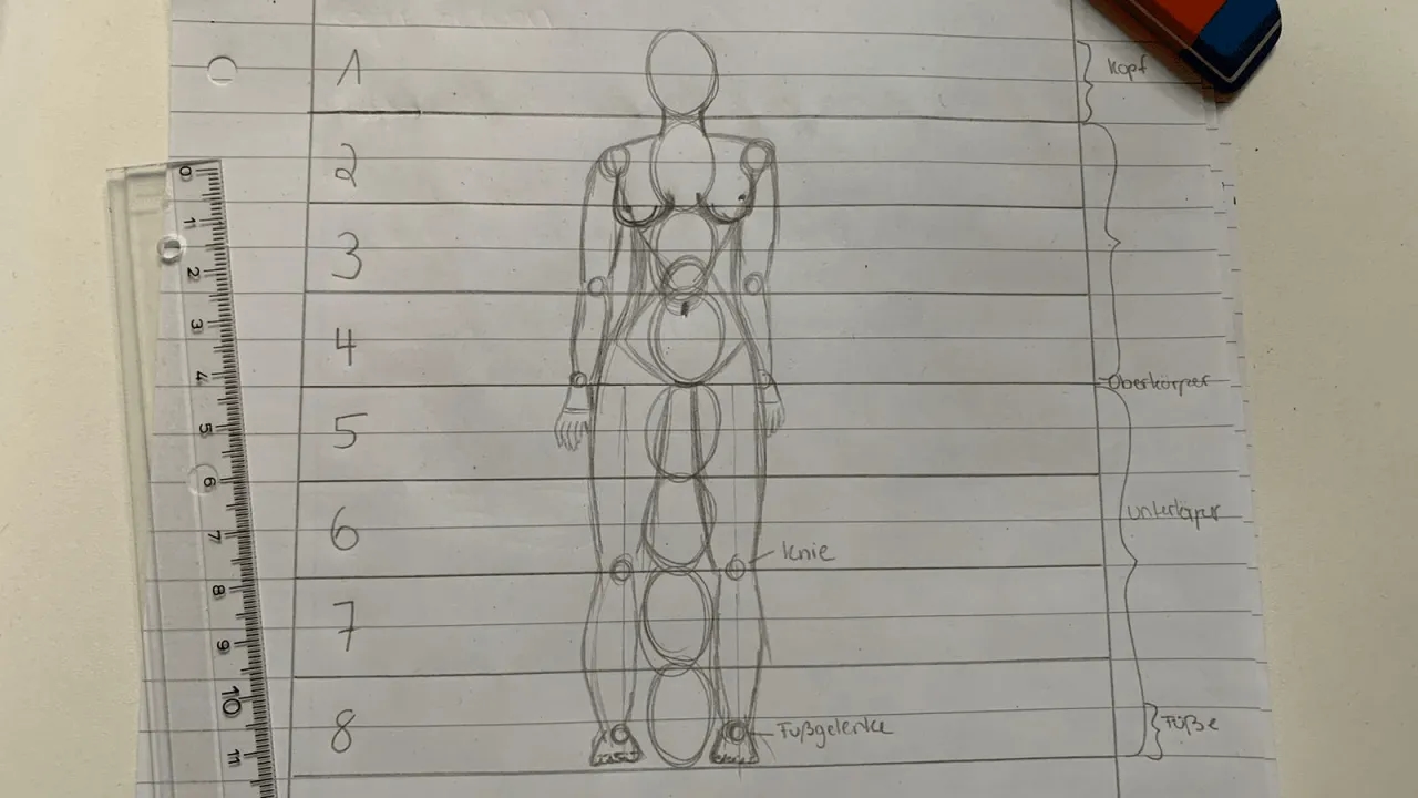 Körper zeichnen lernen: Die besten Techniken für realistische Proportionen
